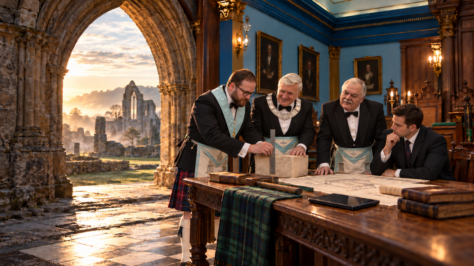 Installation Of William Bain as Worshipful Master